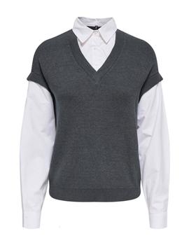 Chaleco/Blusa Only gris