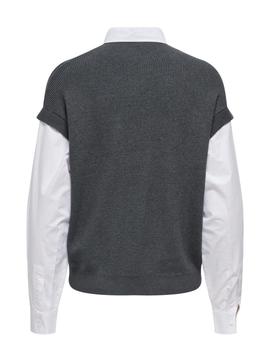 Chaleco/Blusa Only gris