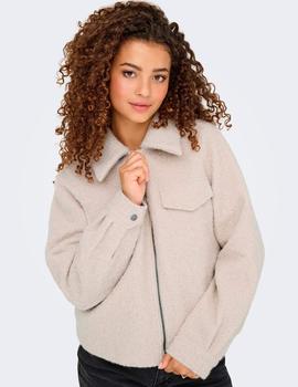 Chaqueta Only Malo Borreguillo beige