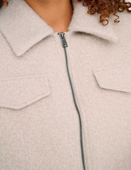 Chaqueta Only Malo Borreguillo beige