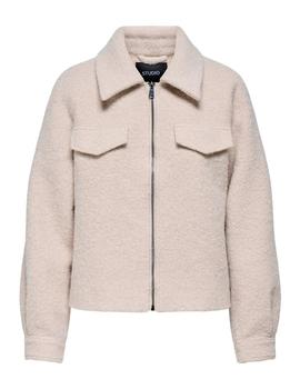 Chaqueta Only Malo Borreguillo beige