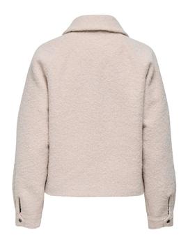 Chaqueta Only Malo Borreguillo beige