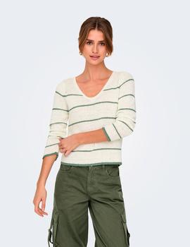 Jersey Only Geena Pico Rayas verdes