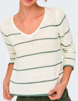 Jersey Only Geena Pico Rayas verdes