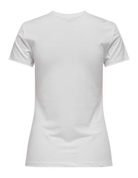 Camiseta Only Baria Tigre blanca