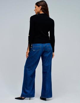 Jersey Salsa Botones negro