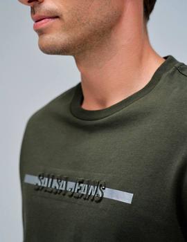 Camiseta Salsa Logo kaki