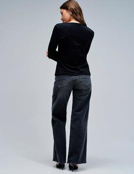 Camiseta Salsa M/L Piedras negra