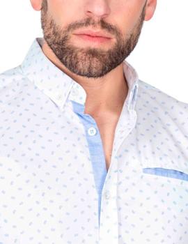 Camisa Yellow Flores blanca