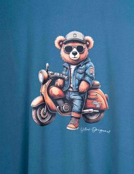 Sudadera Yellow Oso Vespa mostaza