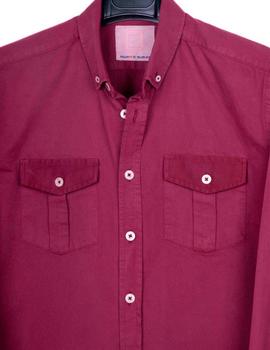 Camisa Yellow Bolsillos tinto