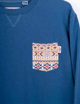 Sudadera Yellow Etnica marina