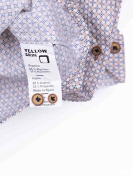 Camisa Yellow Circulos blanca