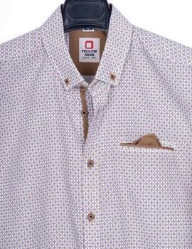 Camisa Yellow Circulos blanca