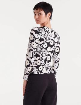 Camiseta Compañia ML Flores negra