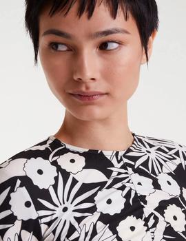 Camiseta Compañia ML Flores negra