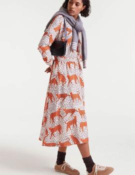 Camisa Compañia Gatos Topitos beige