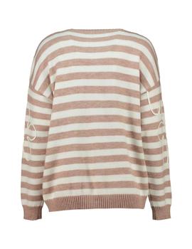Jersey Hailys Rayas beige