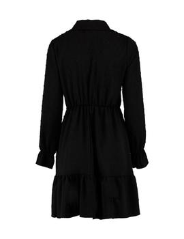 Vestido Hailys Plumeti negro