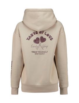 Sudadera Hailys Piruletas beige