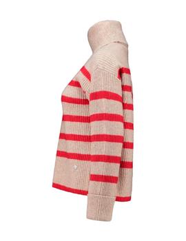 Jersey Zabaione Rayas tostado