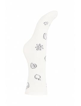 Calcetines Ichi Figuras blanco/negro