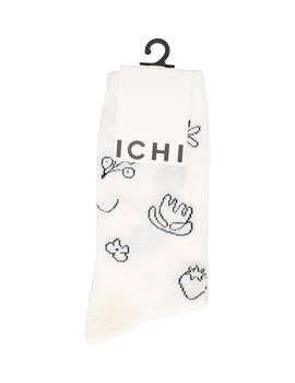 Calcetines Ichi Figuras blanco/negro