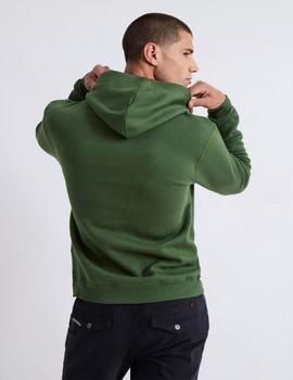 Sudadera Williot Capucha Logo verde