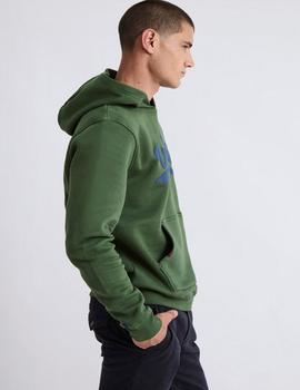 Sudadera Williot Capucha Logo verde