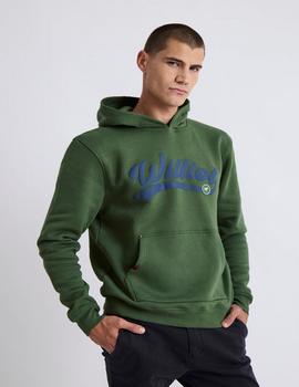 Sudadera Williot Capucha Logo verde