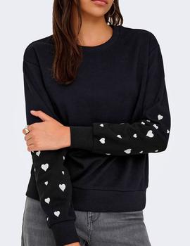 Sudadera JDY Only Paris negra