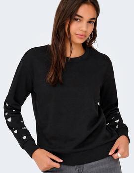 Sudadera JDY Only Paris negra
