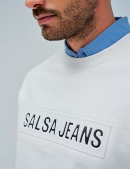 Sudadera Salsa Logo Chico blanca