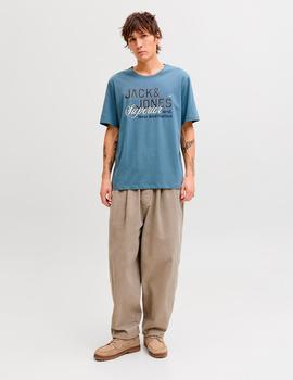 Camiseta Jack&Jones Logo blue mirage