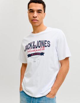 Camiseta Jack&Jones Logo blanca