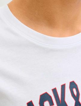 Camiseta Jack&Jones Logo blanca
