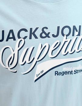 Camiseta Jack&Jones Logo celestial blue