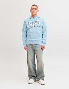 Sudadera Jack&Jones Logo celestial blue