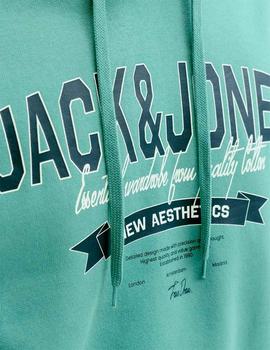 Sudadera Jack&Jones Logo mineral blue