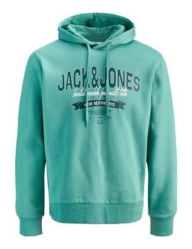Sudadera Jack&Jones Logo mineral blue