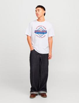 Camiseta Jack&Jones Logo brigth white