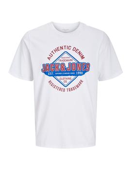 Camiseta Jack&Jones Logo brigth white