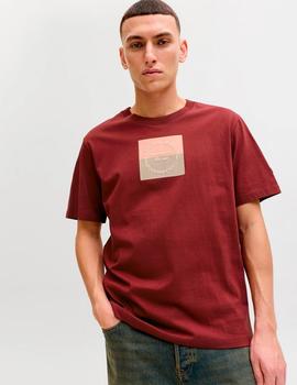 Camiseta Jack&Jones Catskills granate