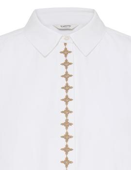 Camisa B.Young Bordada blanca