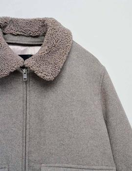 Bomber Salsa Chico Paño gris