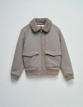 Bomber Salsa Chico Paño gris