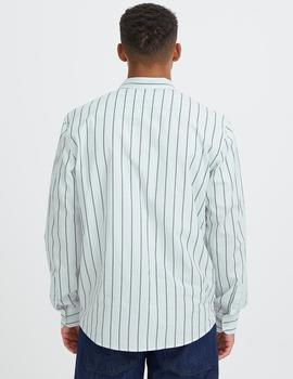 Camisa Blend Rayas aqua