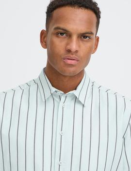 Camisa Blend Rayas aqua