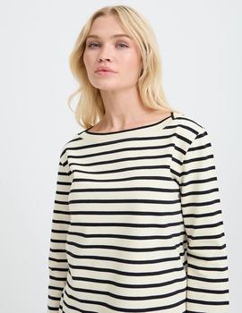 Camiseta B.Young Rayas beige