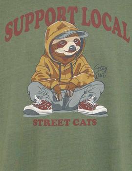 Camiseta Blend Animal verde